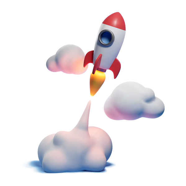 Startup Rocket Illustration